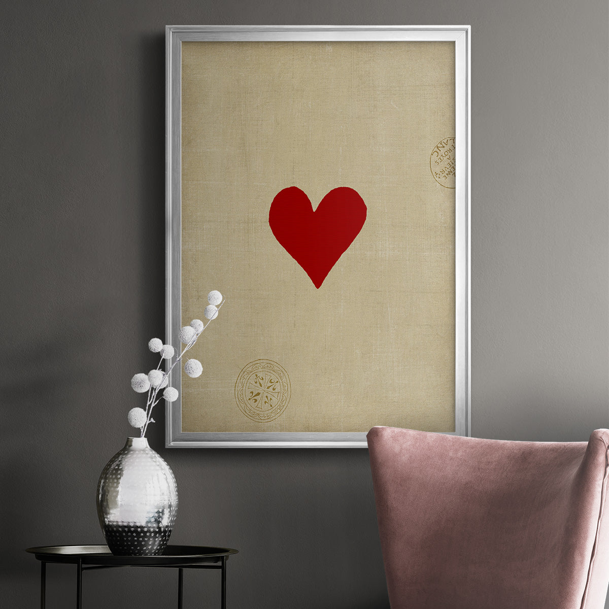 Small Heart - Modern Framed Canvas Print