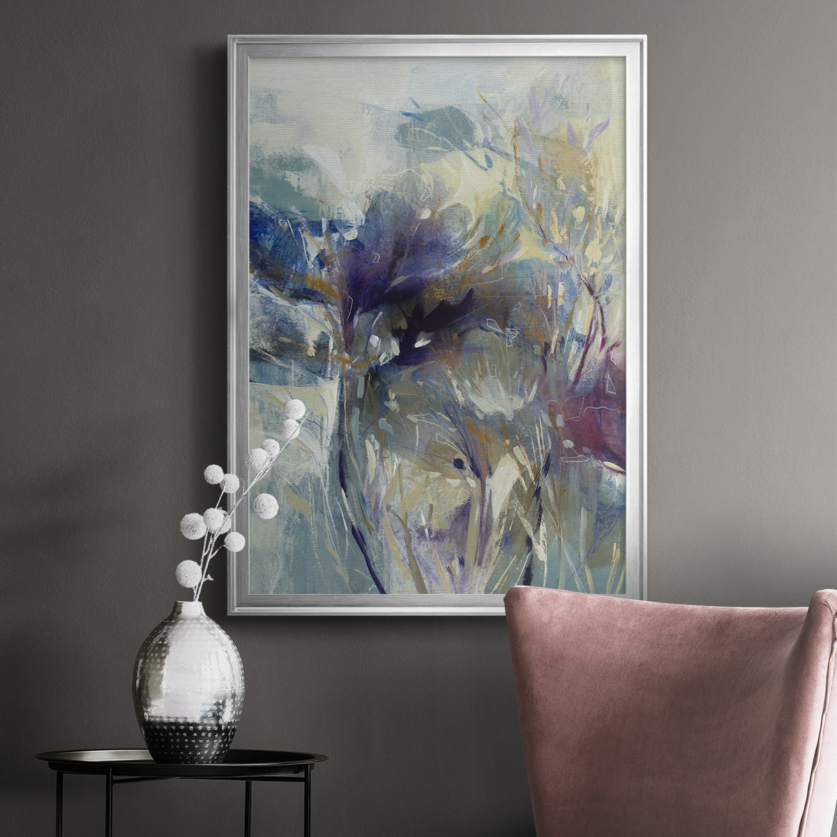 Meadow Saffron I - Modern Framed Canvas Print