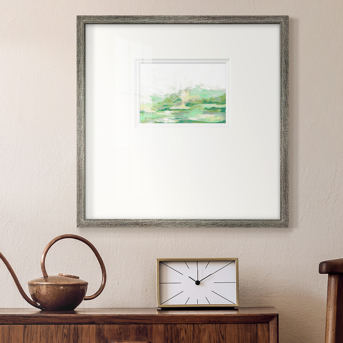 Green Mist Vista II Premium Framed Print Double Matboard