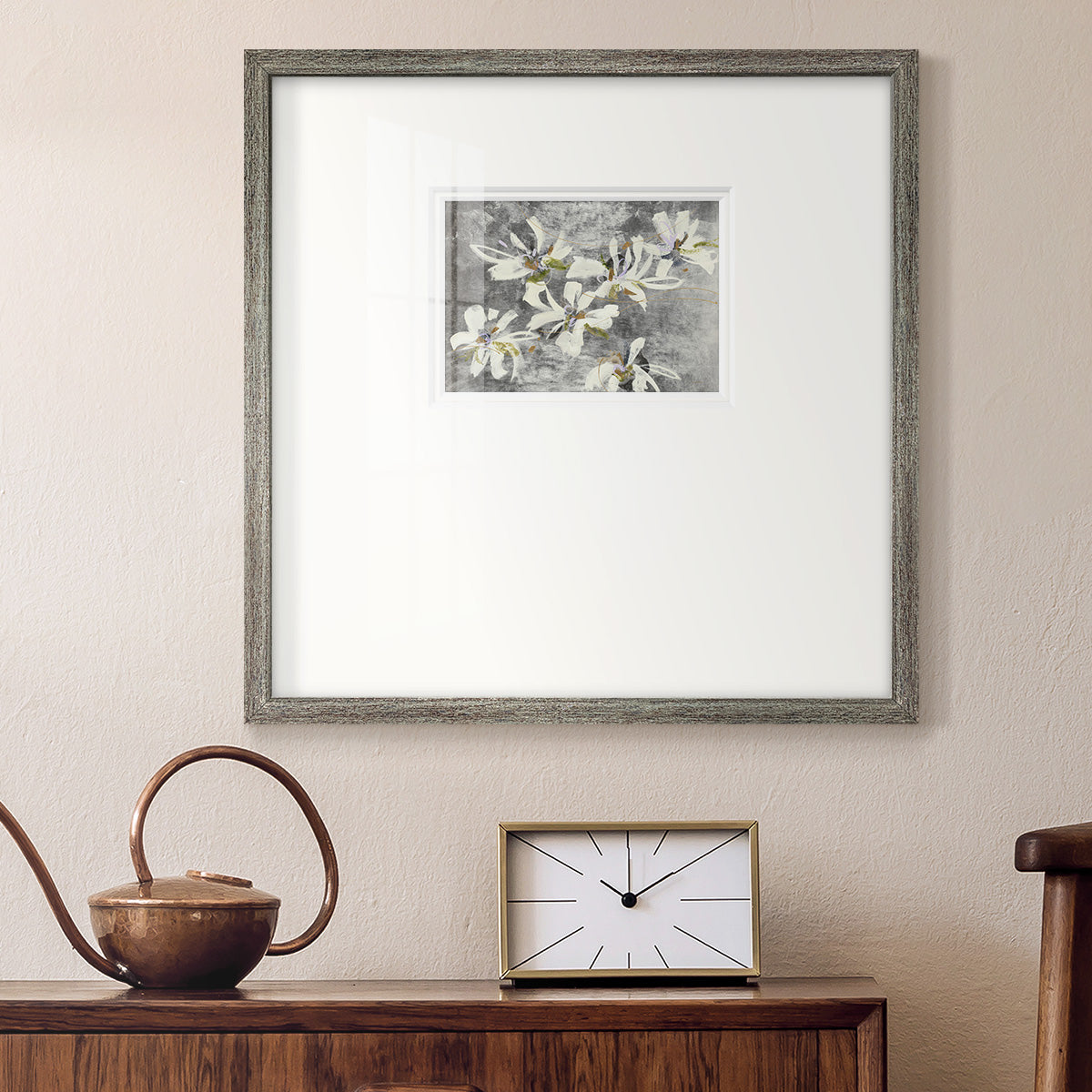 READING THE TEA LEAVES Premium Framed Print Double Matboard