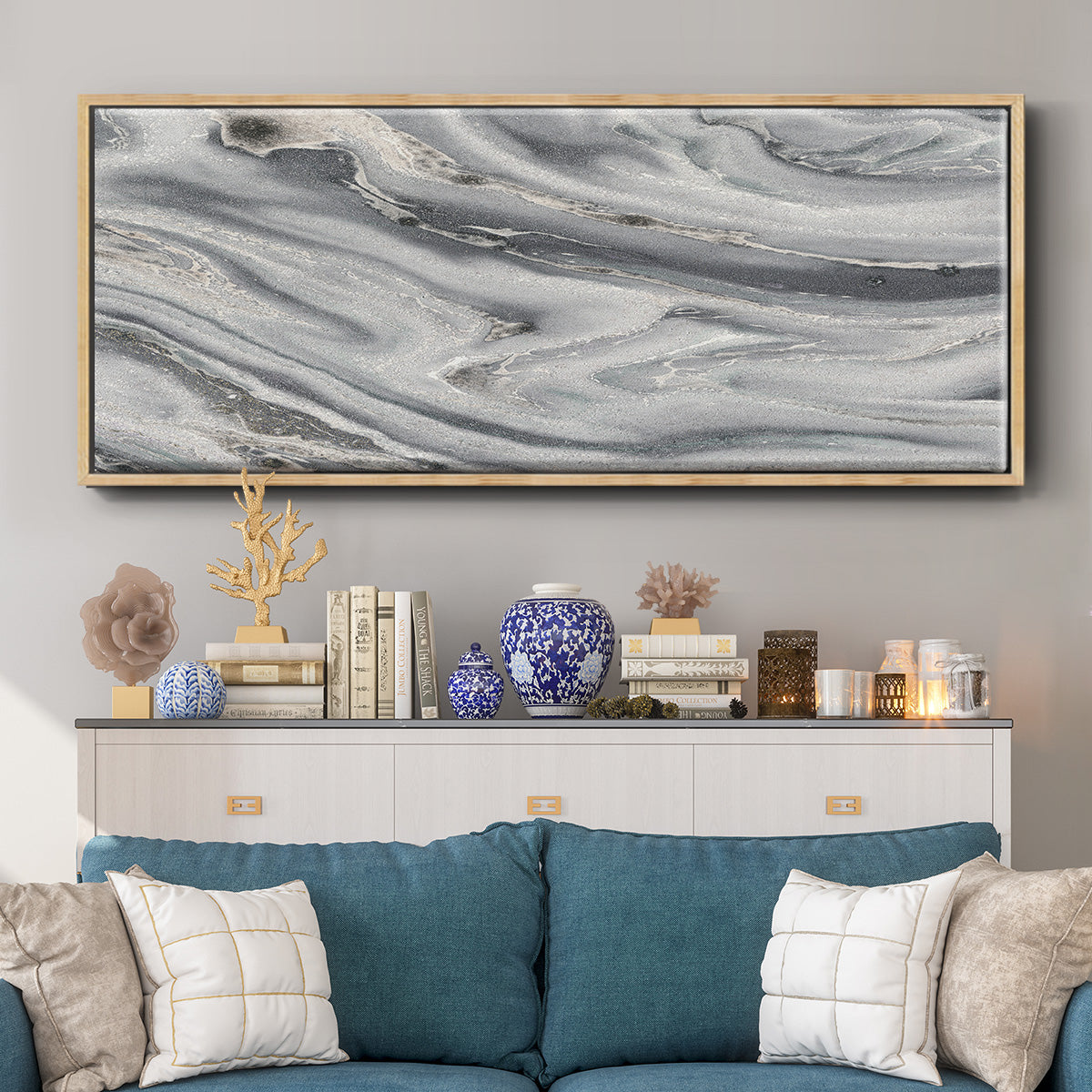 Amalfi - Floater Framed Canvas Print