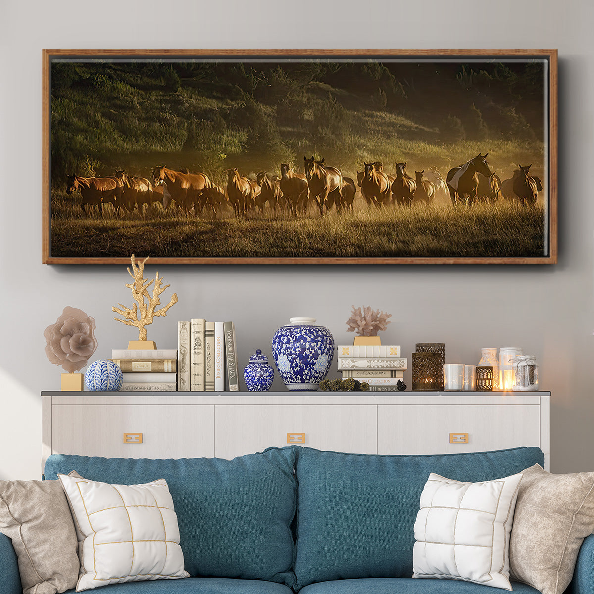 Wild and Free III - Floater Framed Canvas Print