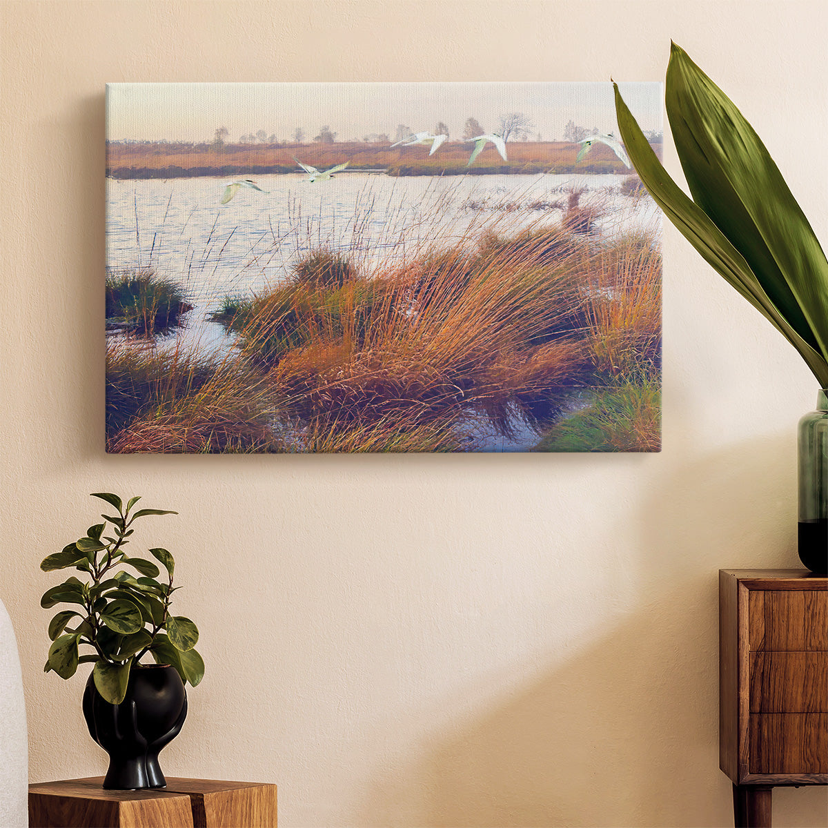 Marshland Hues I Premium Gallery Wrapped Canvas - Ready to Hang