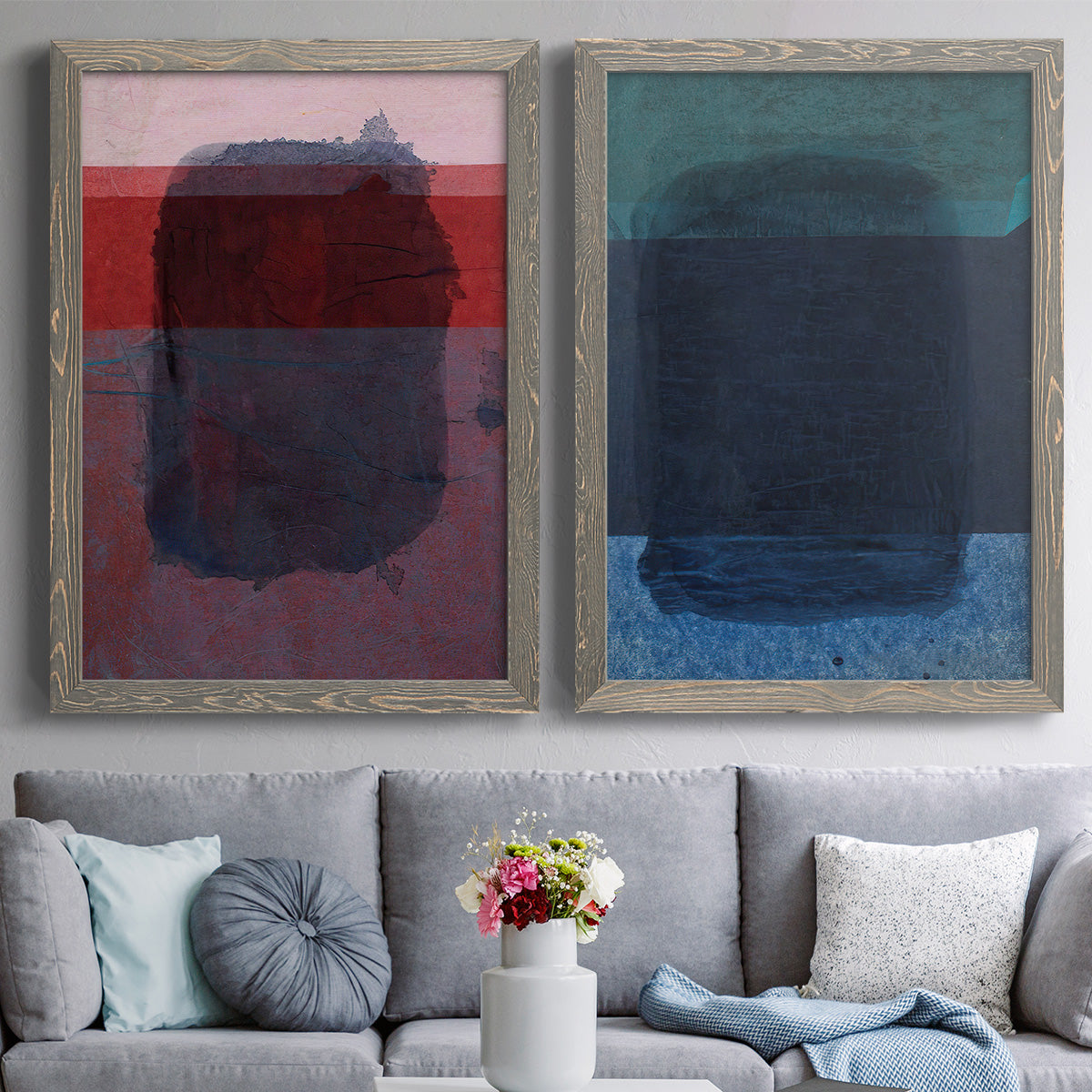 Remembering Rothko I - Premium Framed Canvas 2 Piece Set - Ready to Hang