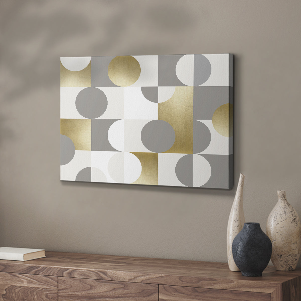 Modern Gold Reflections - Canvas Art Print