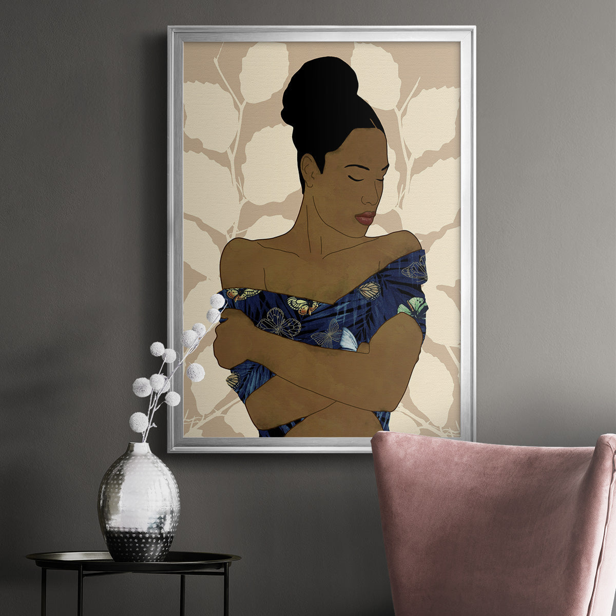 Ethnic Beauty II - Modern Framed Canvas Print