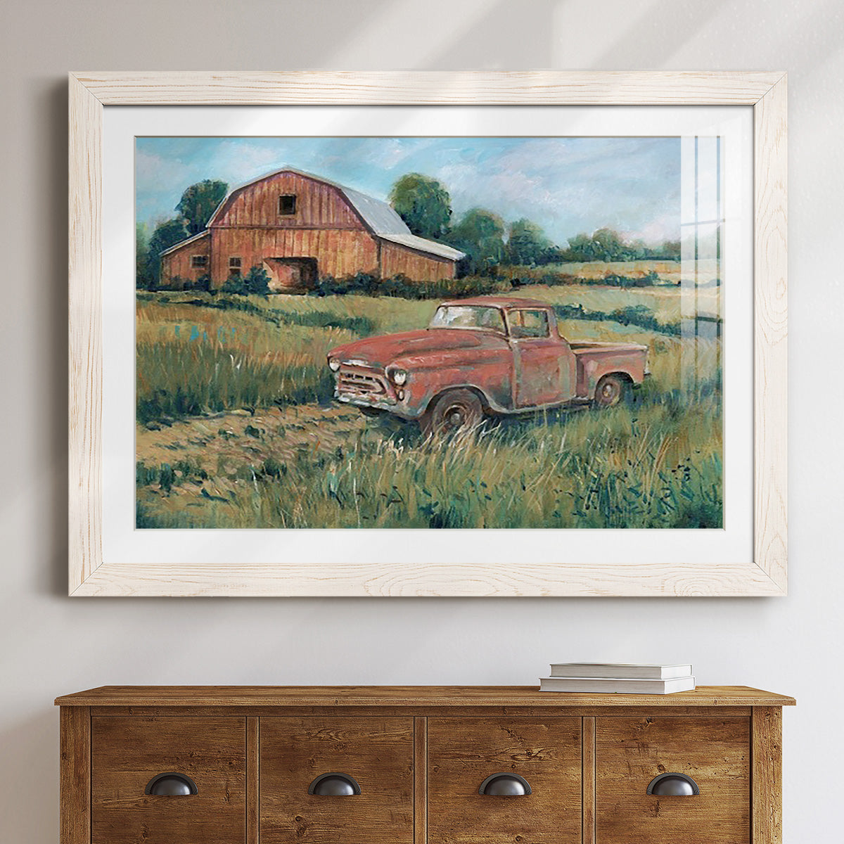 Rusting Away I - Barnwood Framed Art Print