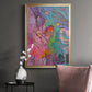 My Pink House - Modern Framed Canvas Print