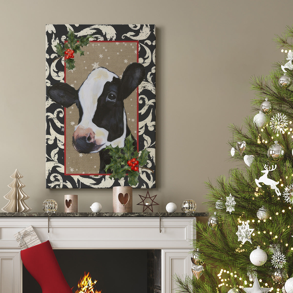 County Christmas Farm I - Gallery Wrapped Canvas