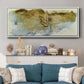 Golden Fissure I  - Floater Framed Canvas Print