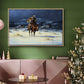 Bringing Christmas Home - Framed Gallery Wrapped Canvas in Floating Frame