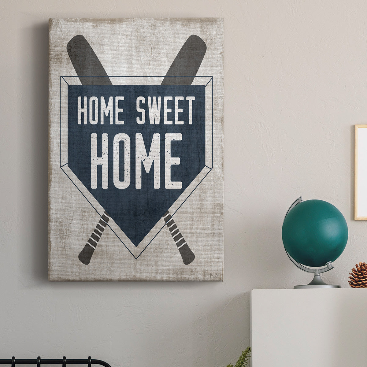 Home Sweet Home Base Premium Gallery Wrapped Canvas - Ready to Hang