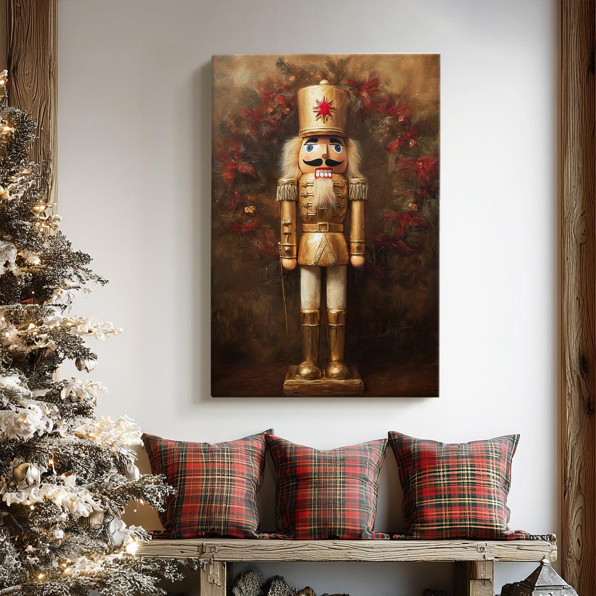 Amber Blessing of Nativity - Canvas Art Print