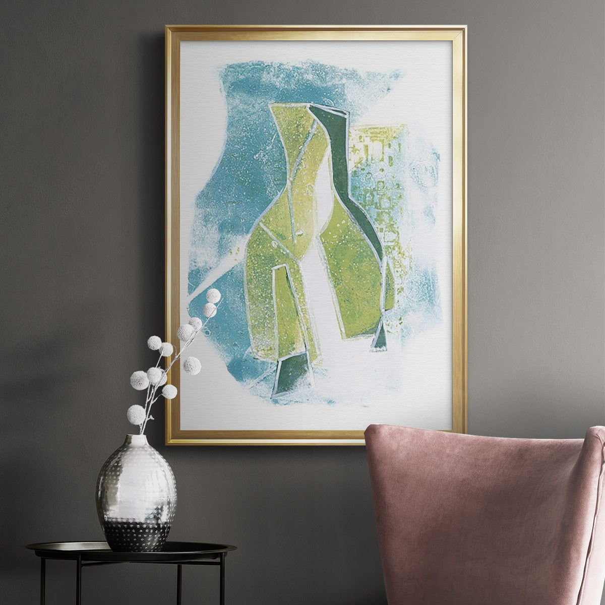 Jubilee Jugs III - Modern Framed Canvas Print