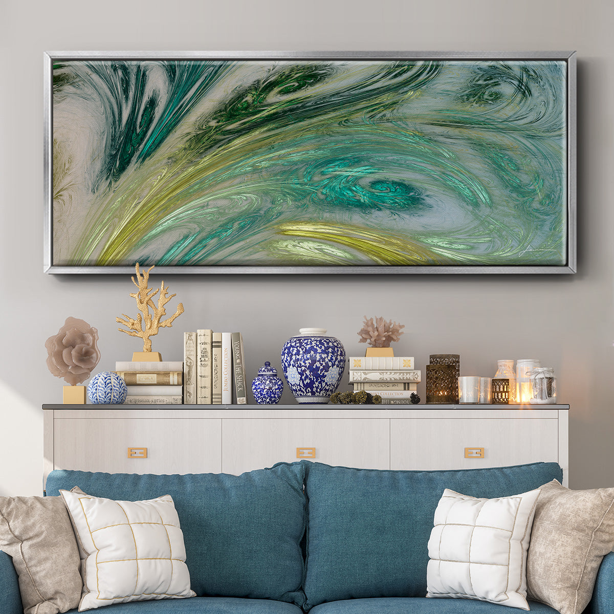 Altitude VI - Floater Framed Canvas Print