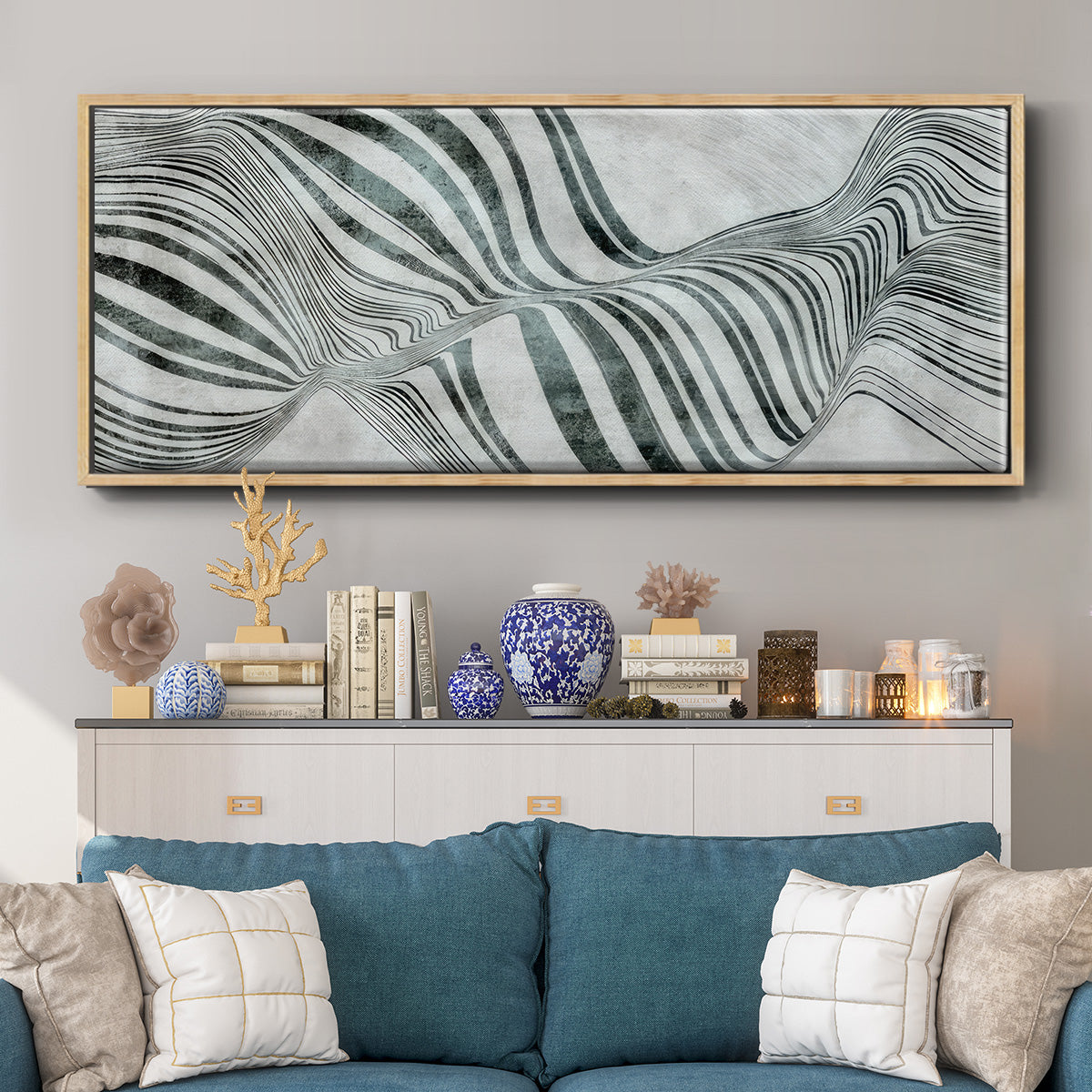 Forme de Bulle - Floater Framed Canvas Print