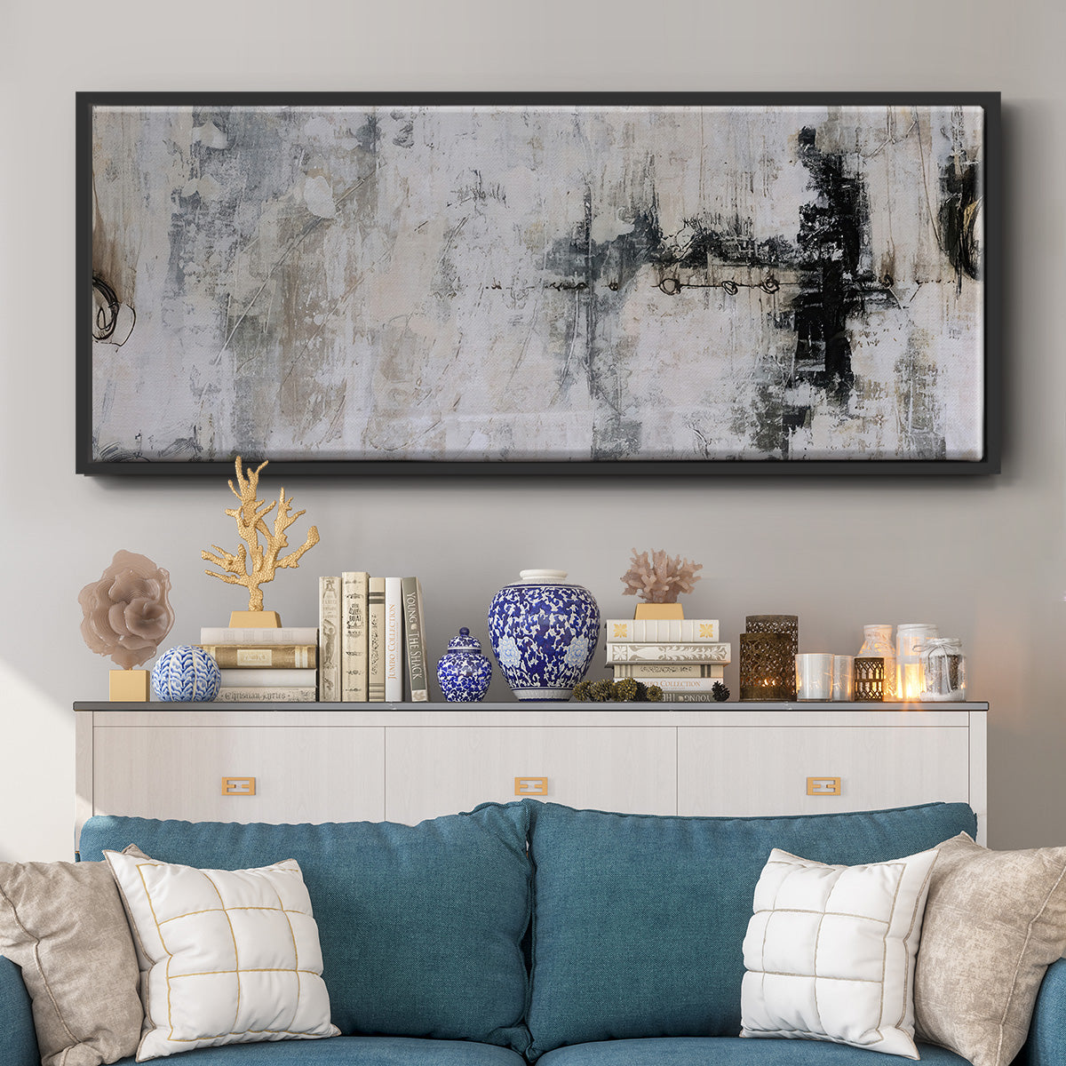 Icarus - Floater Framed Canvas Print