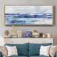 Soft Ocean Waters II - Floater Framed Canvas Print