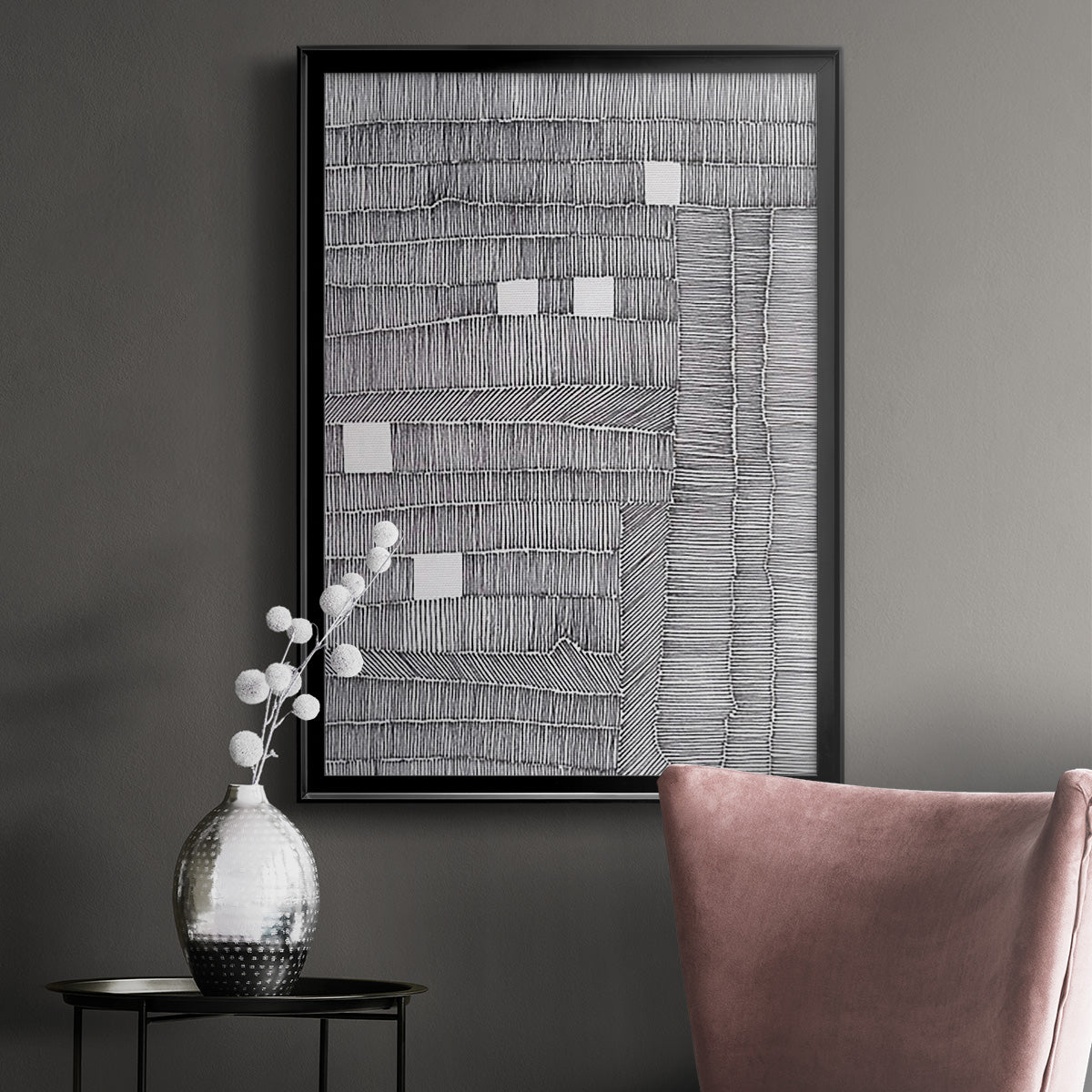 Tedious II - Modern Framed Canvas Print