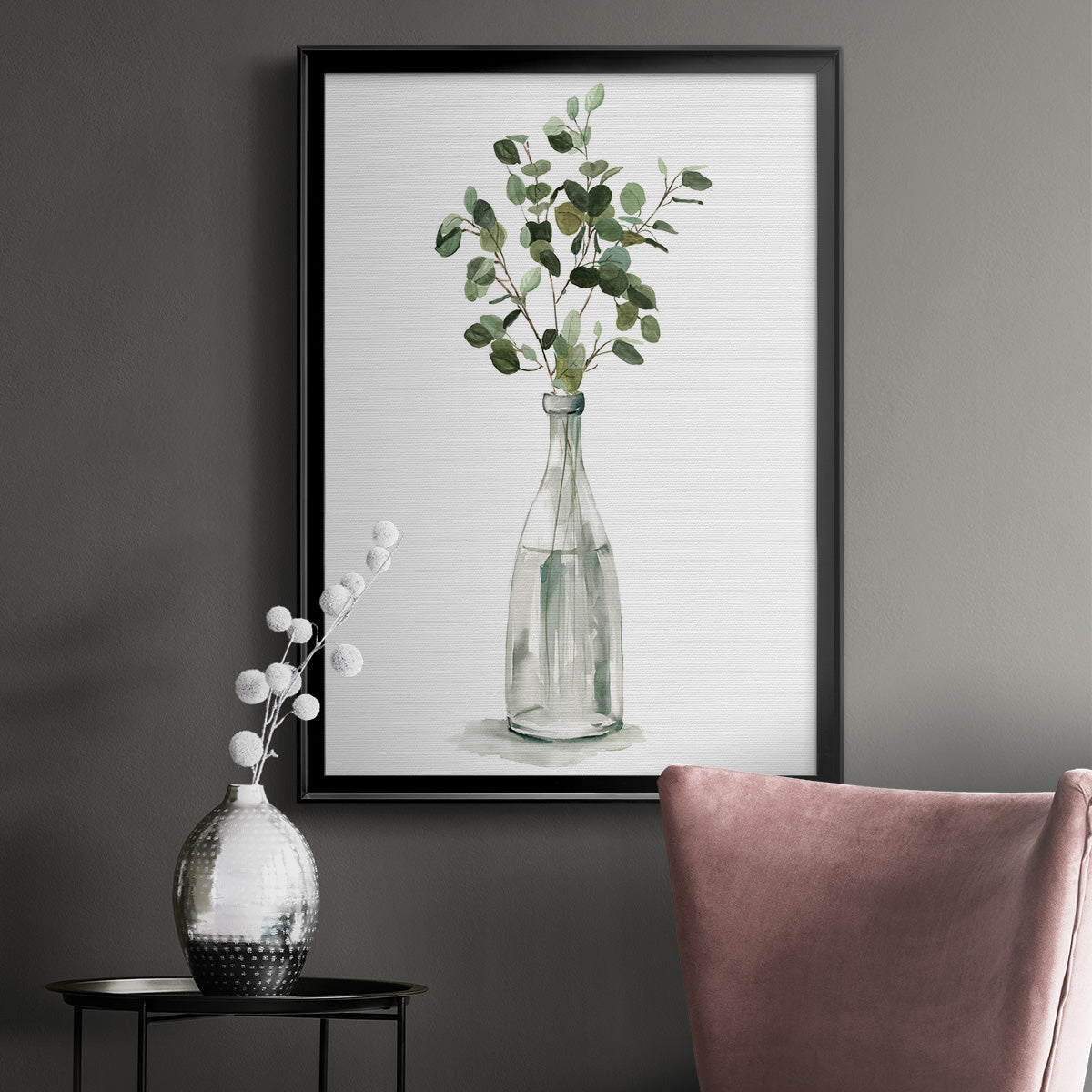 Botanical Arrangement I - Modern Framed Canvas Print