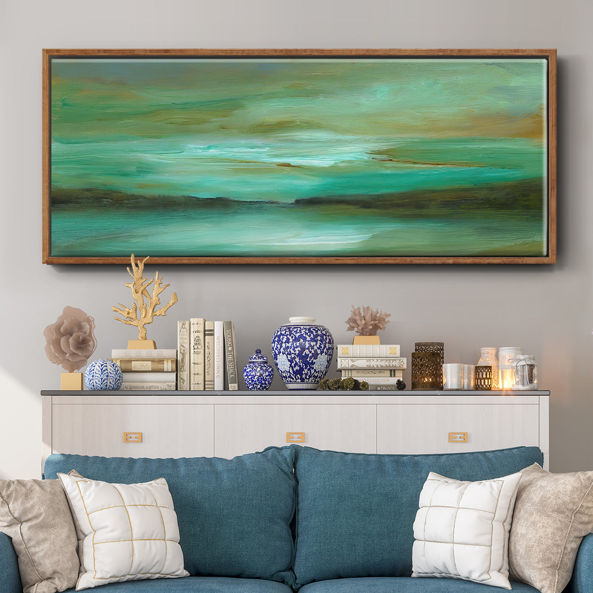 Hidden Cove - Floater Framed Canvas Print
