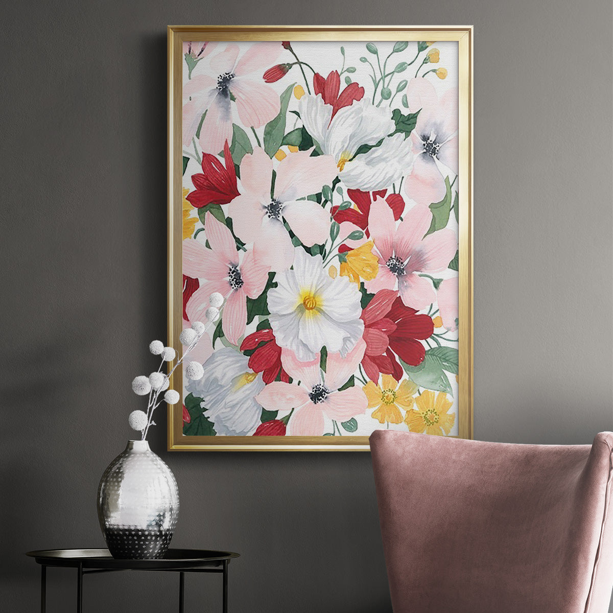 Spring Bliss II - Modern Framed Canvas Print
