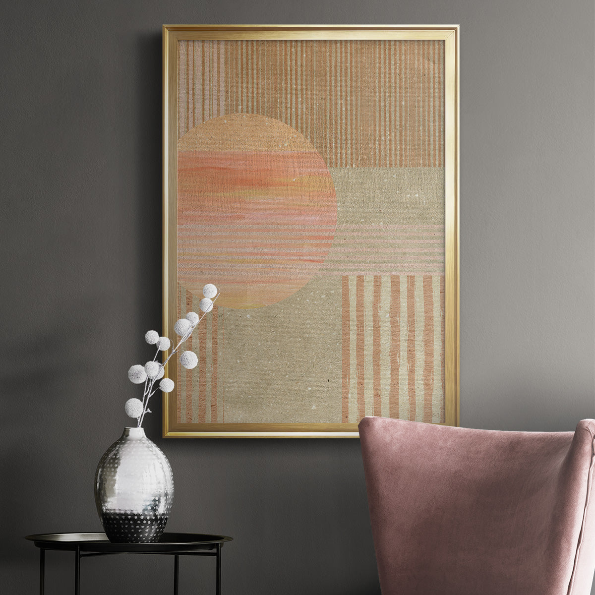 Adobe Sunrise I - Modern Framed Canvas Print