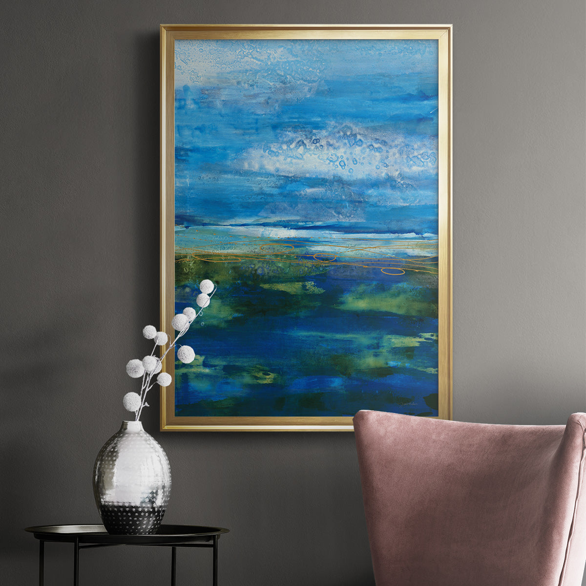 Island Groove - Modern Framed Canvas Print