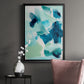 Teal Composition II - Modern Framed Canvas Print