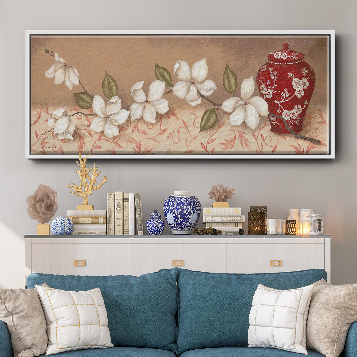 Mantle Masterpiece II - Floater Framed Canvas Print