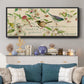 Grateful Thankful Blessed Birds - Floater Framed Canvas Print