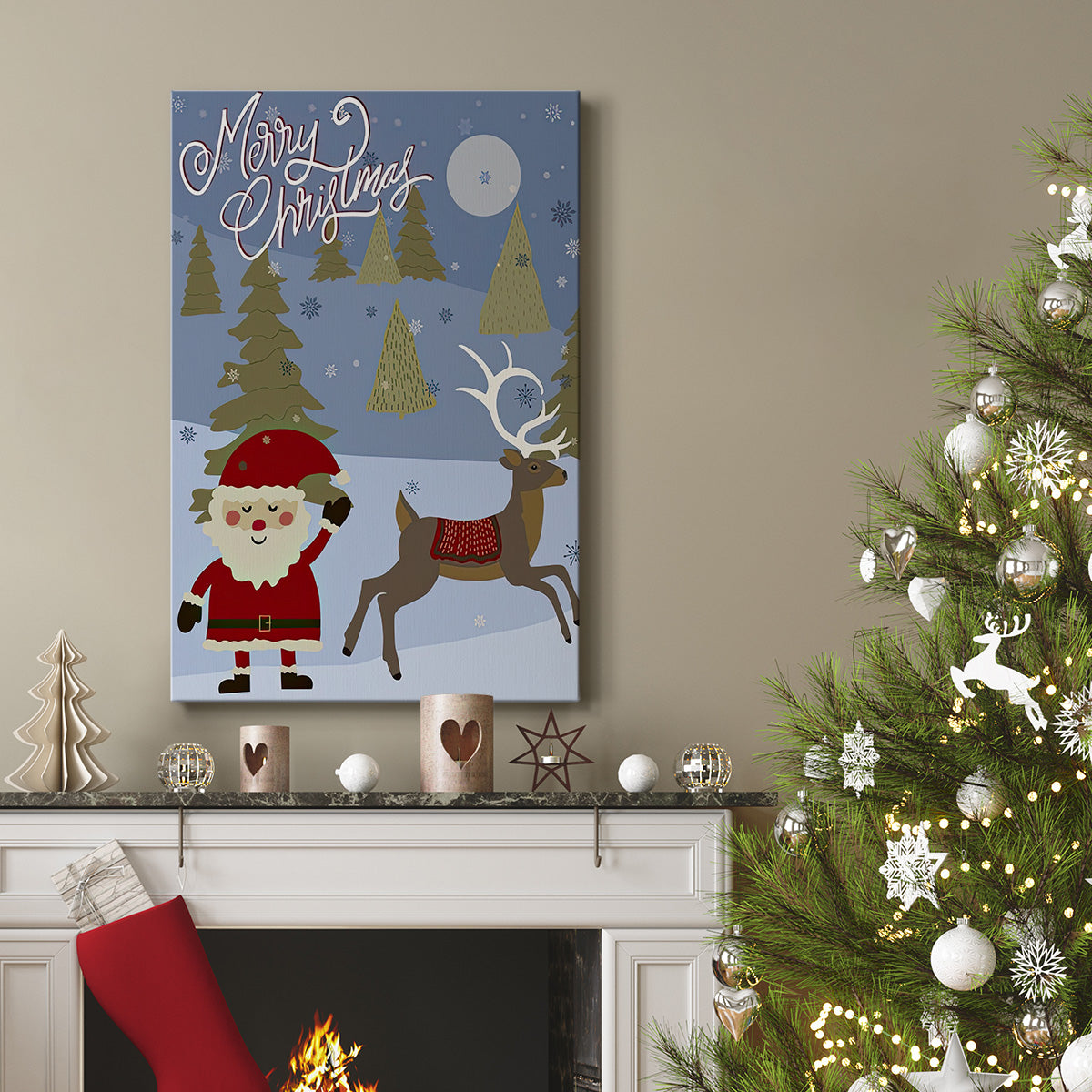 Winer Santa II - Gallery Wrapped Canvas