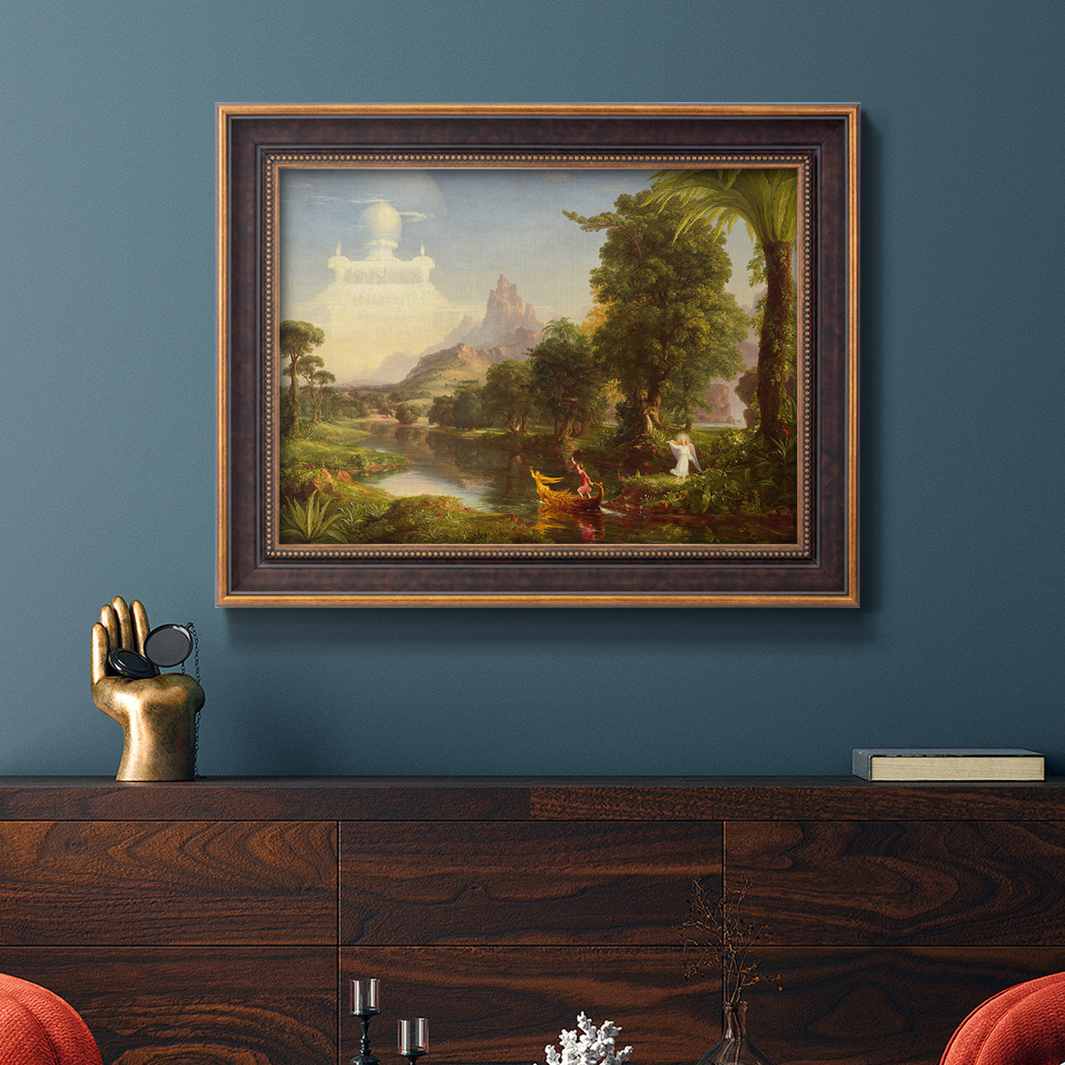 Voyage of Life: Youth - Ornate Framed Canvas Print