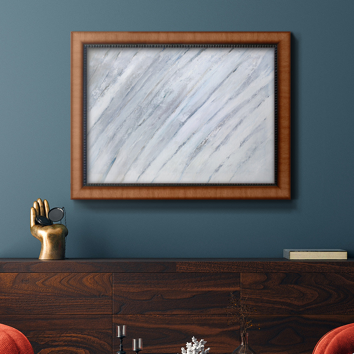 Soft Fronds I Premium Framed Canvas- Ready to Hang