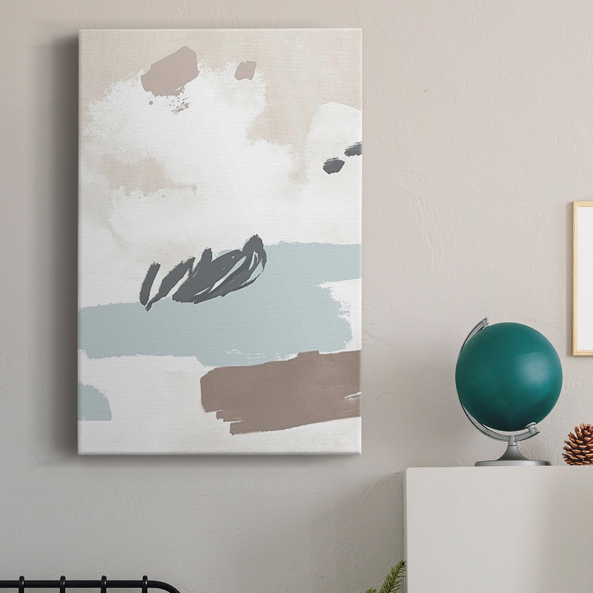 Neutral Wash II - Canvas Art Print