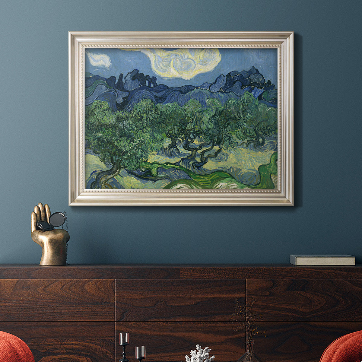 Olive Trees - Ornate Framed Canvas Print