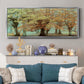Teal Tree - Floater Framed Canvas Print