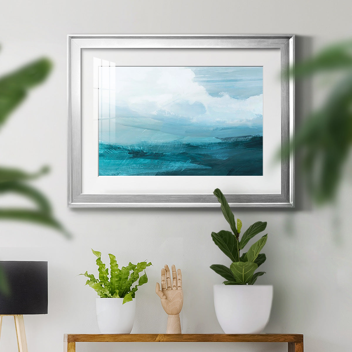 Azure Rising IV Premium Framed Print - Ready to Hang