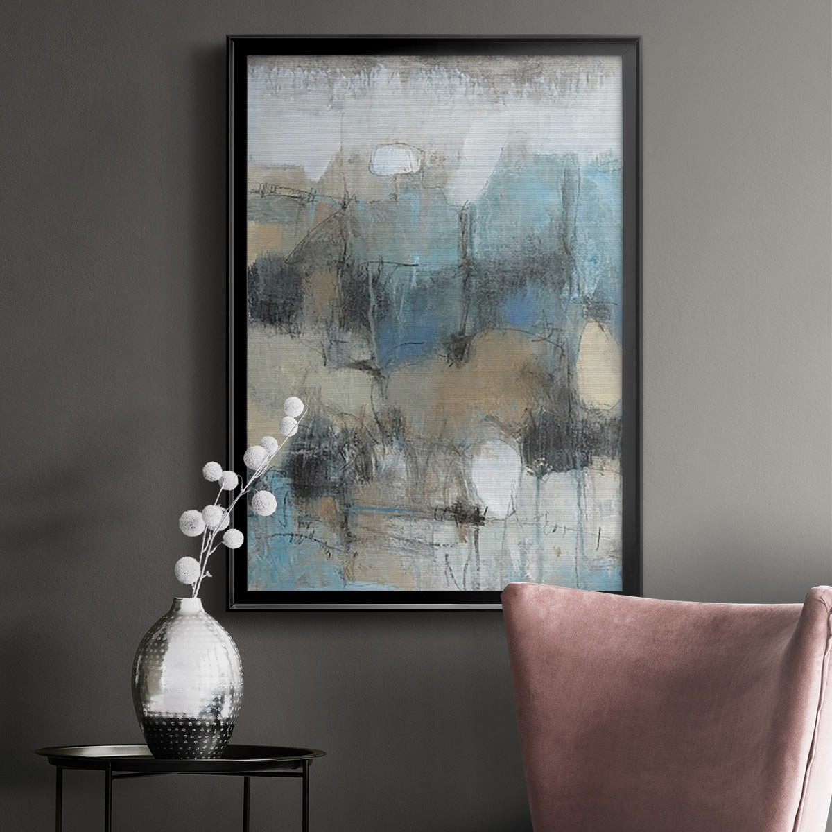 In the Moment II - Modern Framed Canvas Print