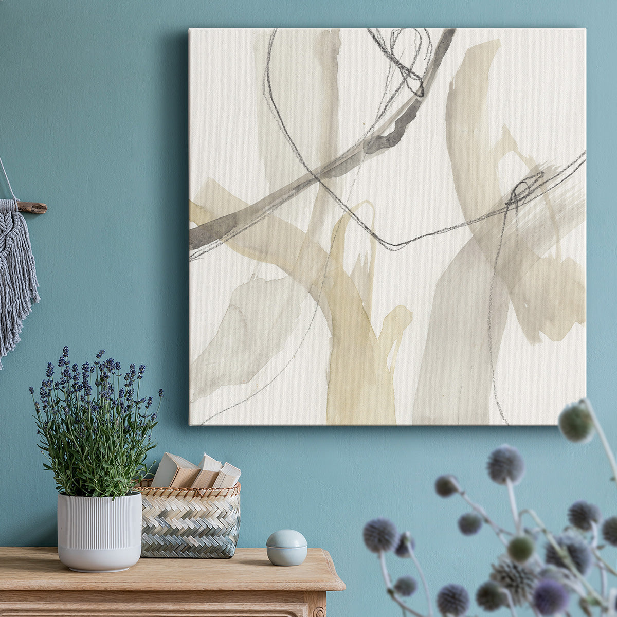 Neutral Momentum I - Canvas Art Print