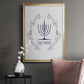 Happy Hanukkah II - Modern Framed Canvas Print