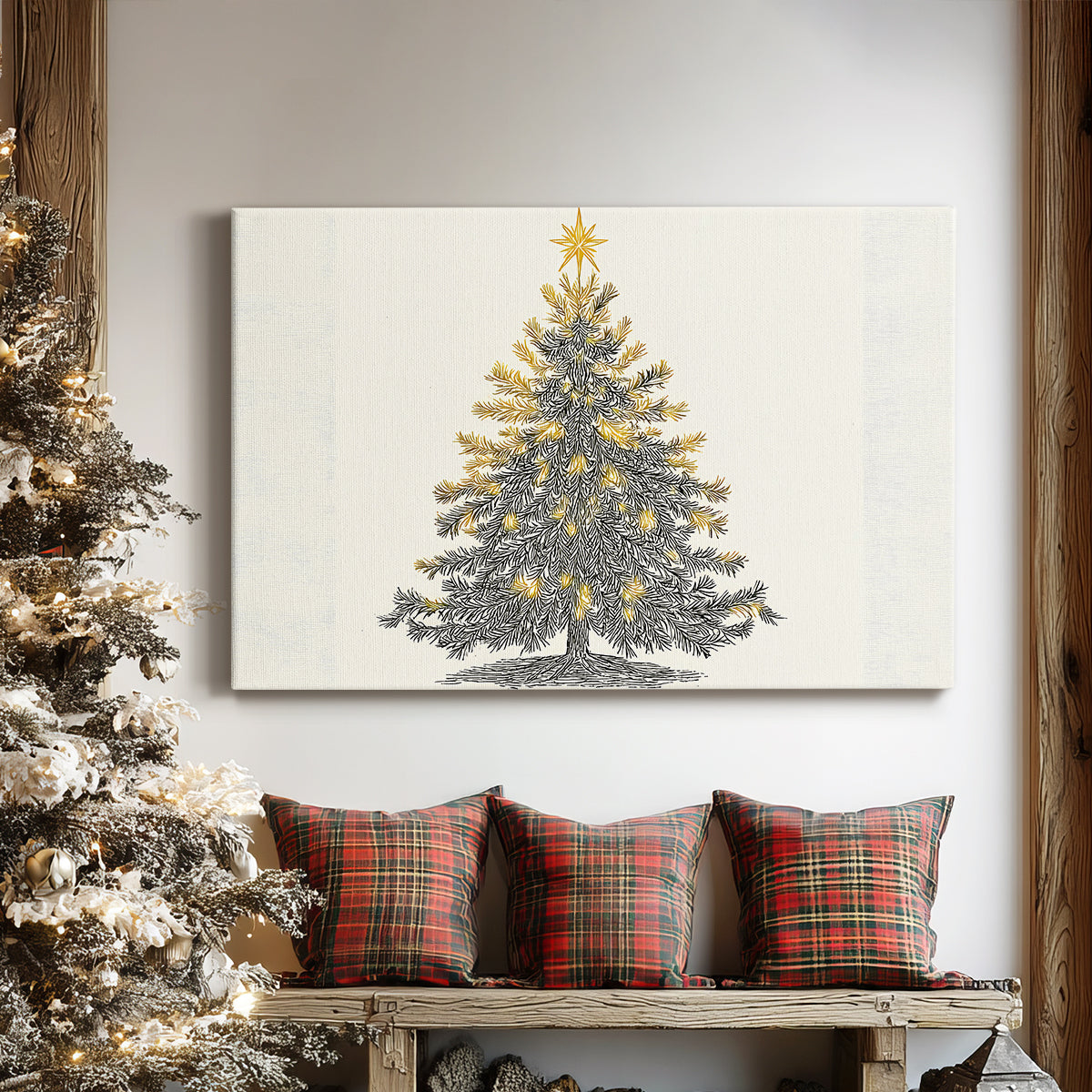 Pearled Cottage Whisper - Canvas Art Print