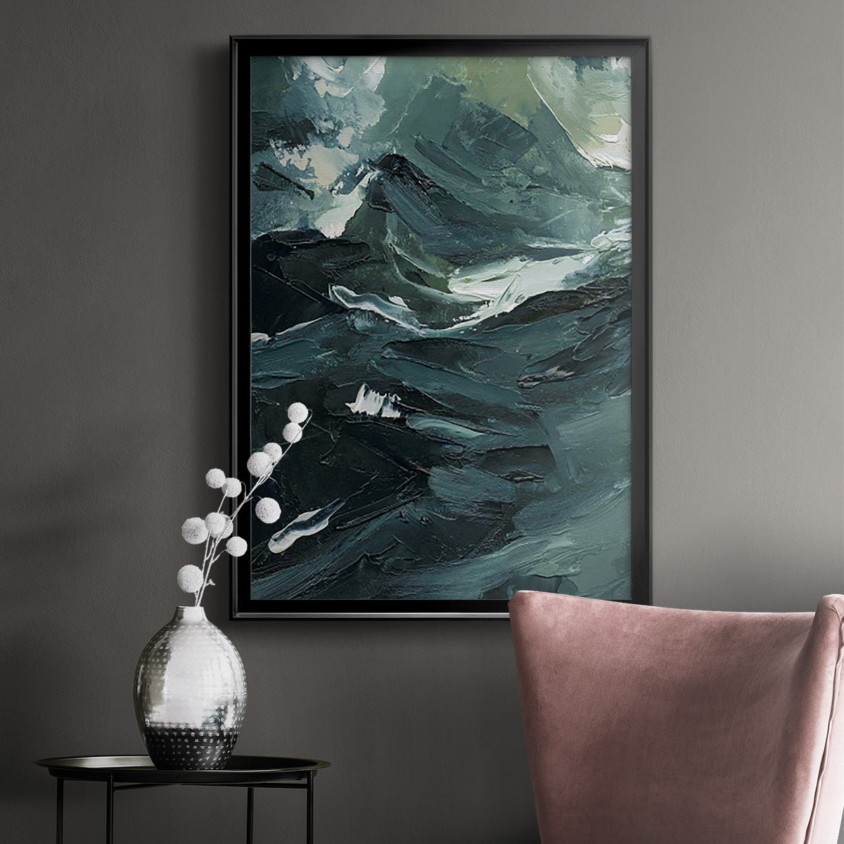 Lost in the Sea I - Modern Framed Canvas Print