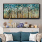 Sunlit Birch Grove - Floater Framed Canvas Print