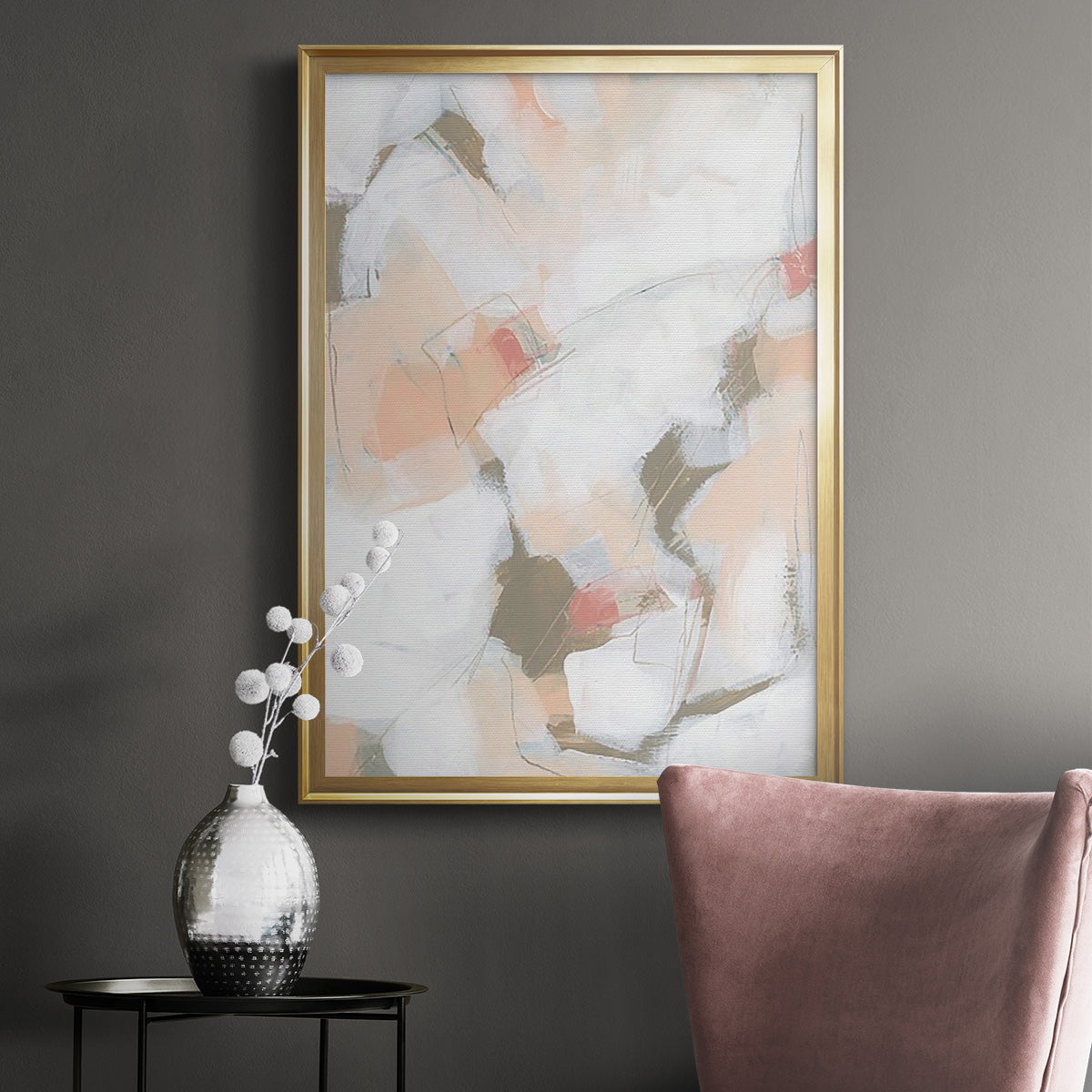 Sand Story II - Modern Framed Canvas Print