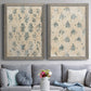 Vintage Blockprint I - Premium Framed Canvas 2 Piece Set - Ready to Hang