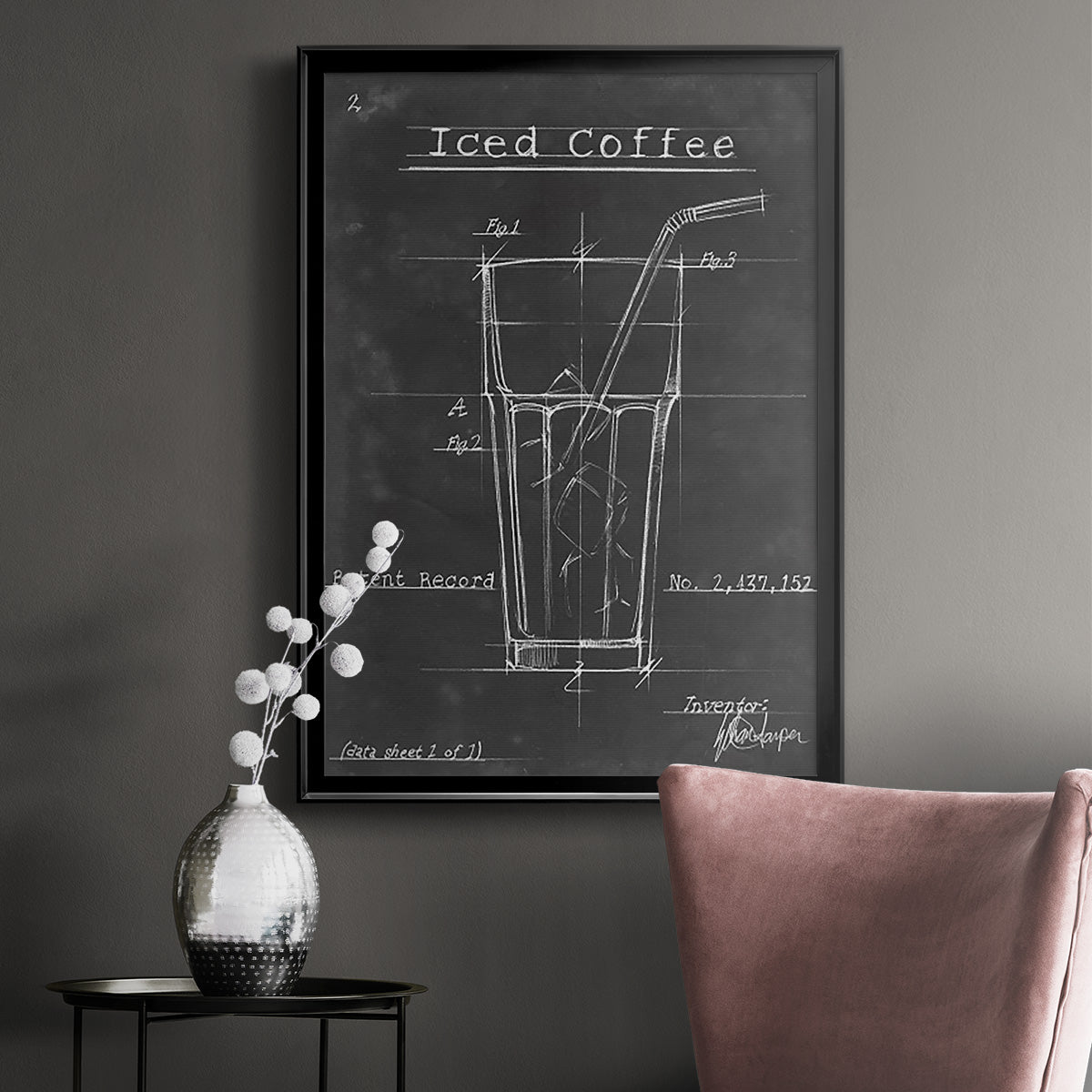 Morning Routine IV - Modern Framed Canvas Print