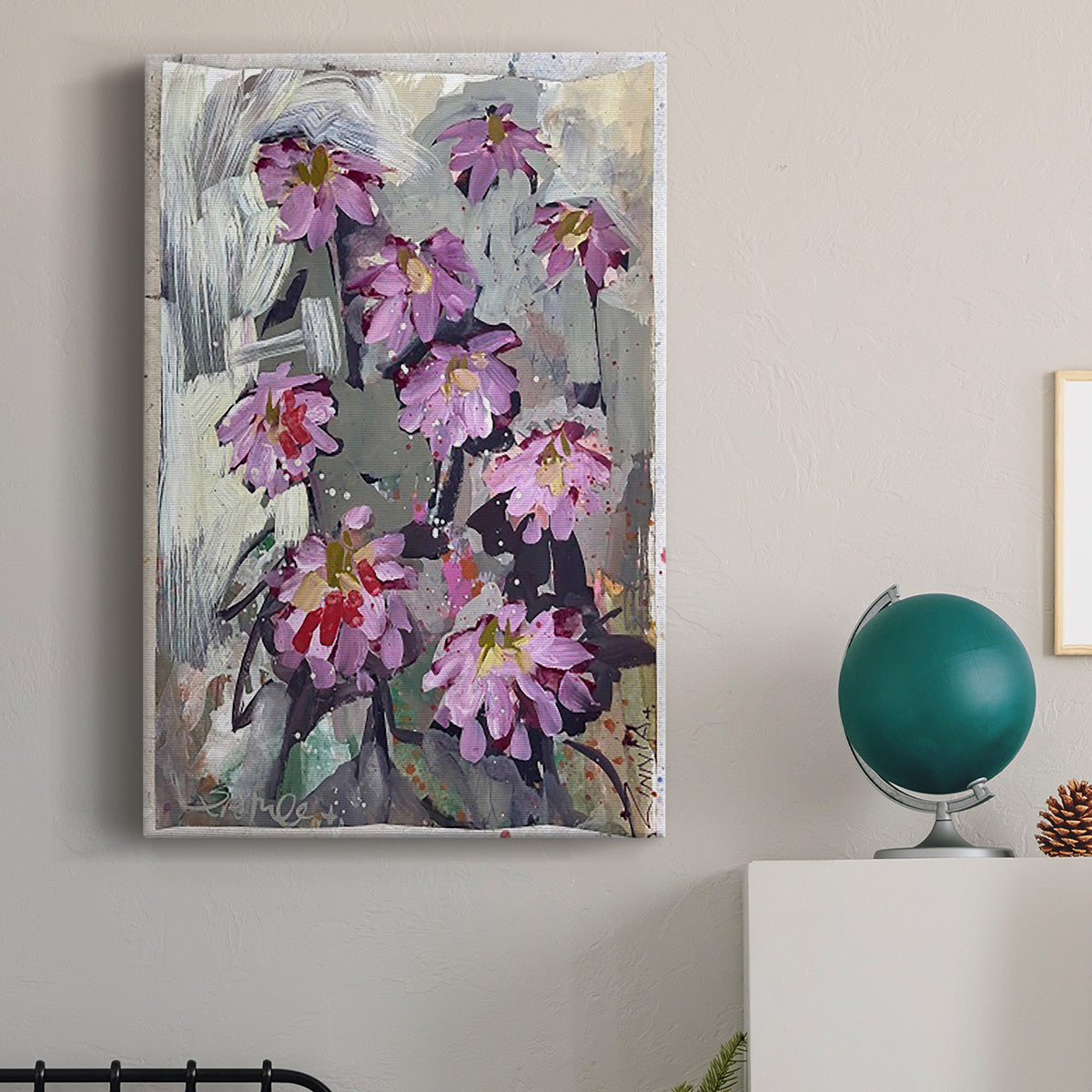 Zinnia II Premium Gallery Wrapped Canvas - Ready to Hang