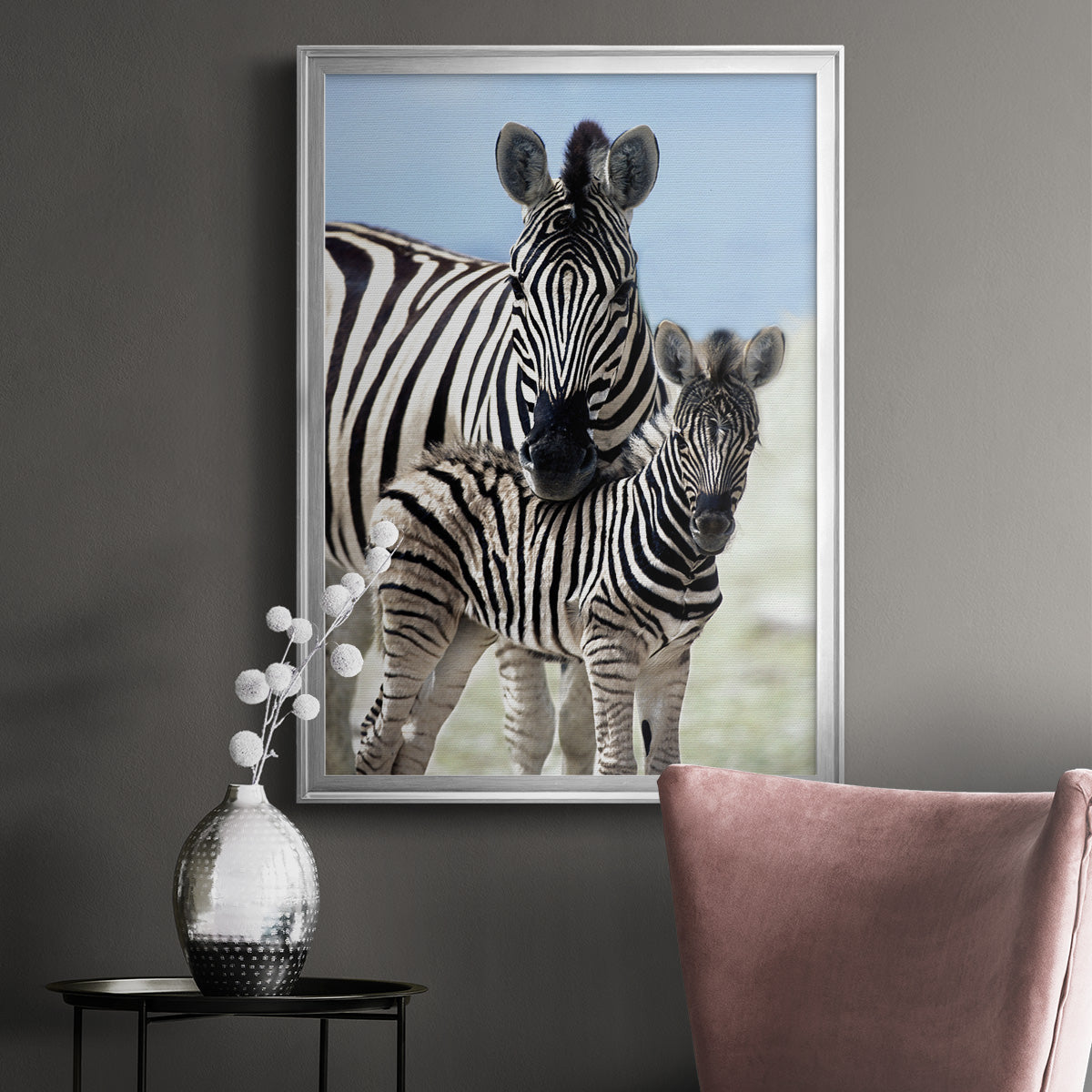 Family of Namibia - Modern Framed Canvas Print