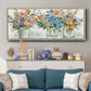 Flower Market Display - Floater Framed Canvas Print
